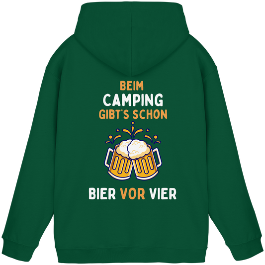 Beim Camping gibt's schon Bier vor Vier - Basic Unisex Hoodie