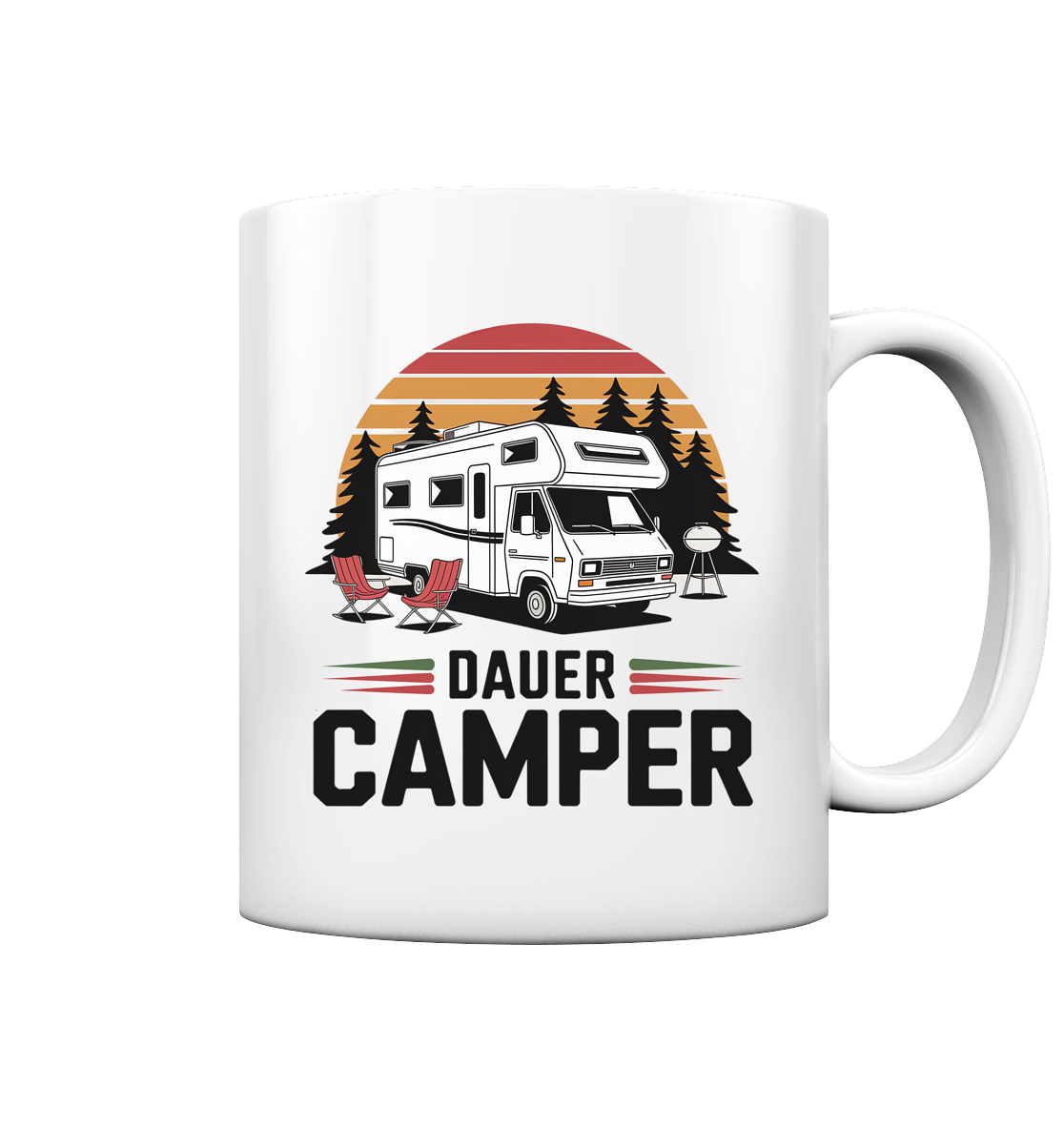 Wohnmobil - Dauercamper - Tasse glossy