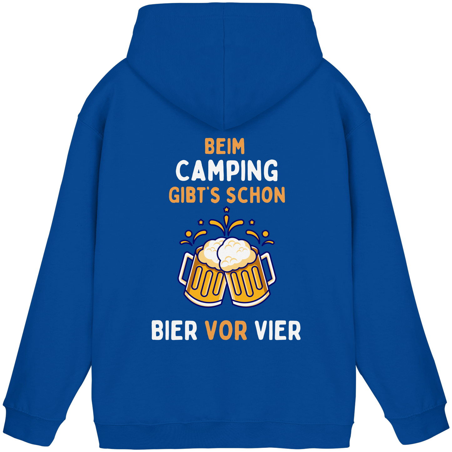 Beim Camping gibt's schon Bier vor Vier - Basic Unisex Hoodie