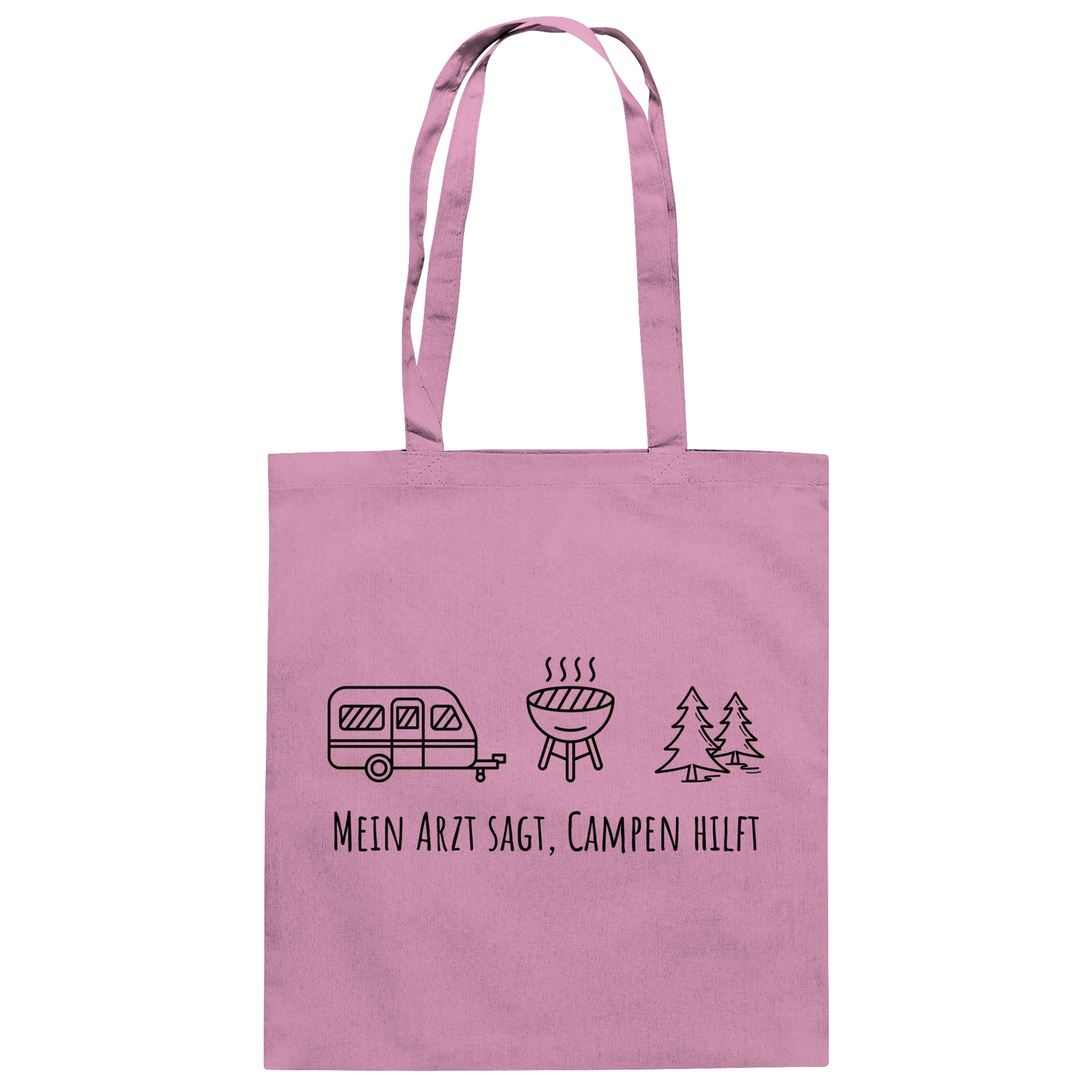 Mein Arzt sagt, Campen hilft - Baumwolltasche
