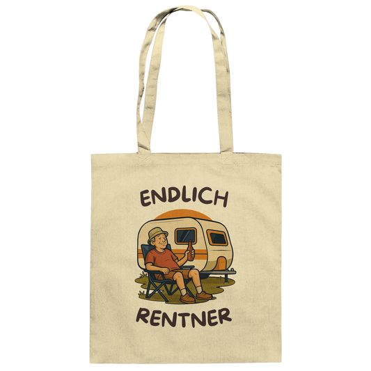 Endlich Rentner - Baumwolltasche