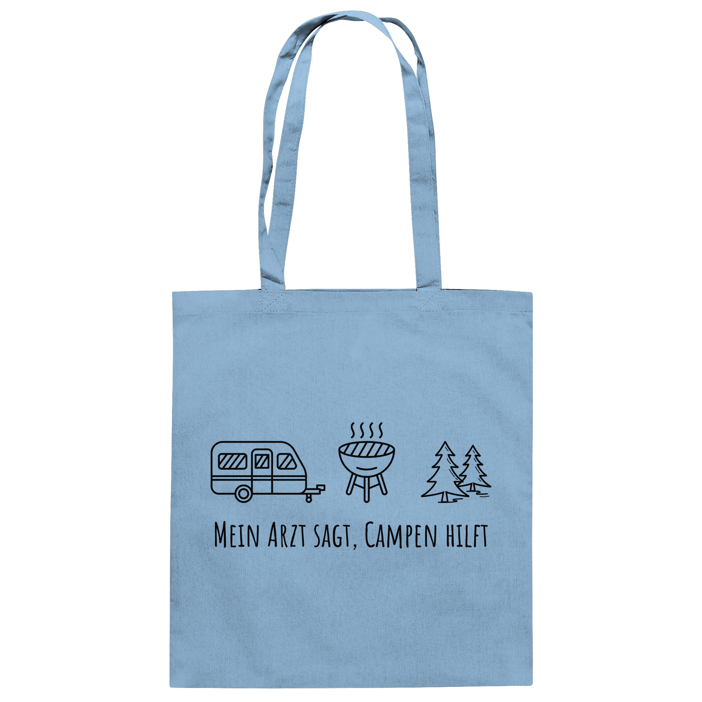 Mein Arzt sagt, Campen hilft - Baumwolltasche