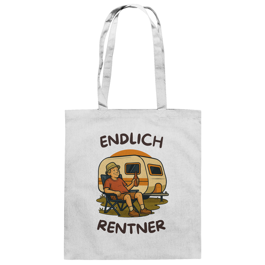 Endlich Rentner - Baumwolltasche