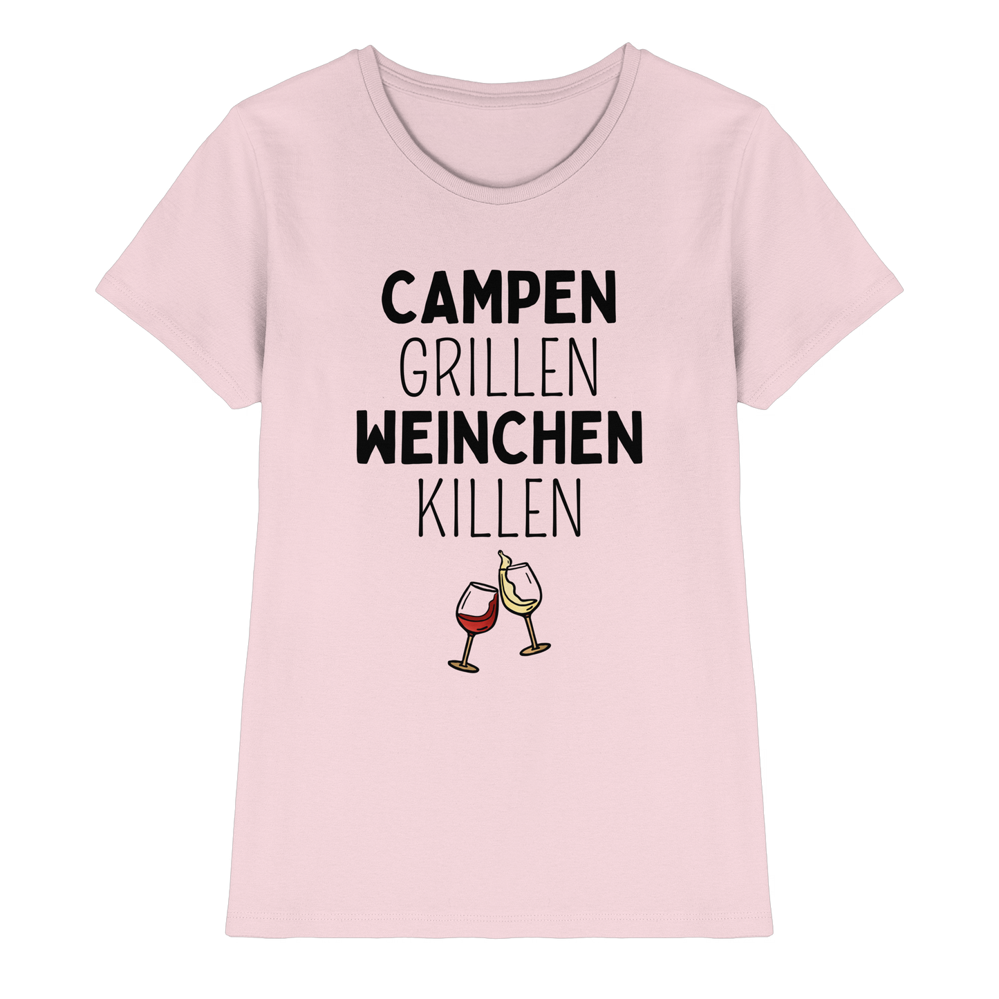 Campen Grillen Weinchen Killen - Ladies Premium Shirt