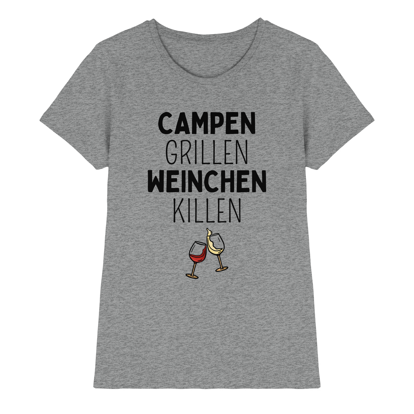 Campen Grillen Weinchen Killen - Ladies Premium Shirt