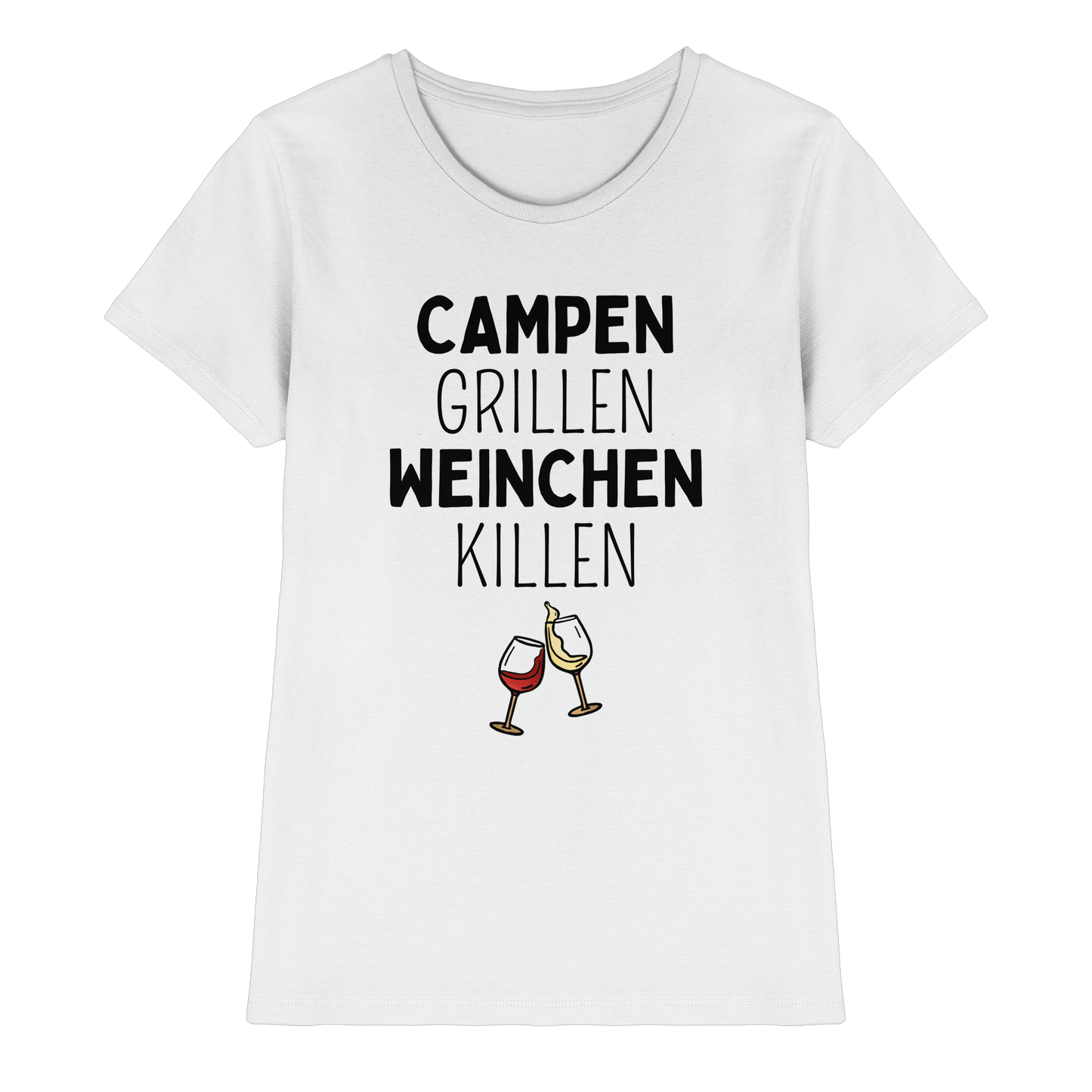 Campen Grillen Weinchen Killen - Ladies Premium Shirt