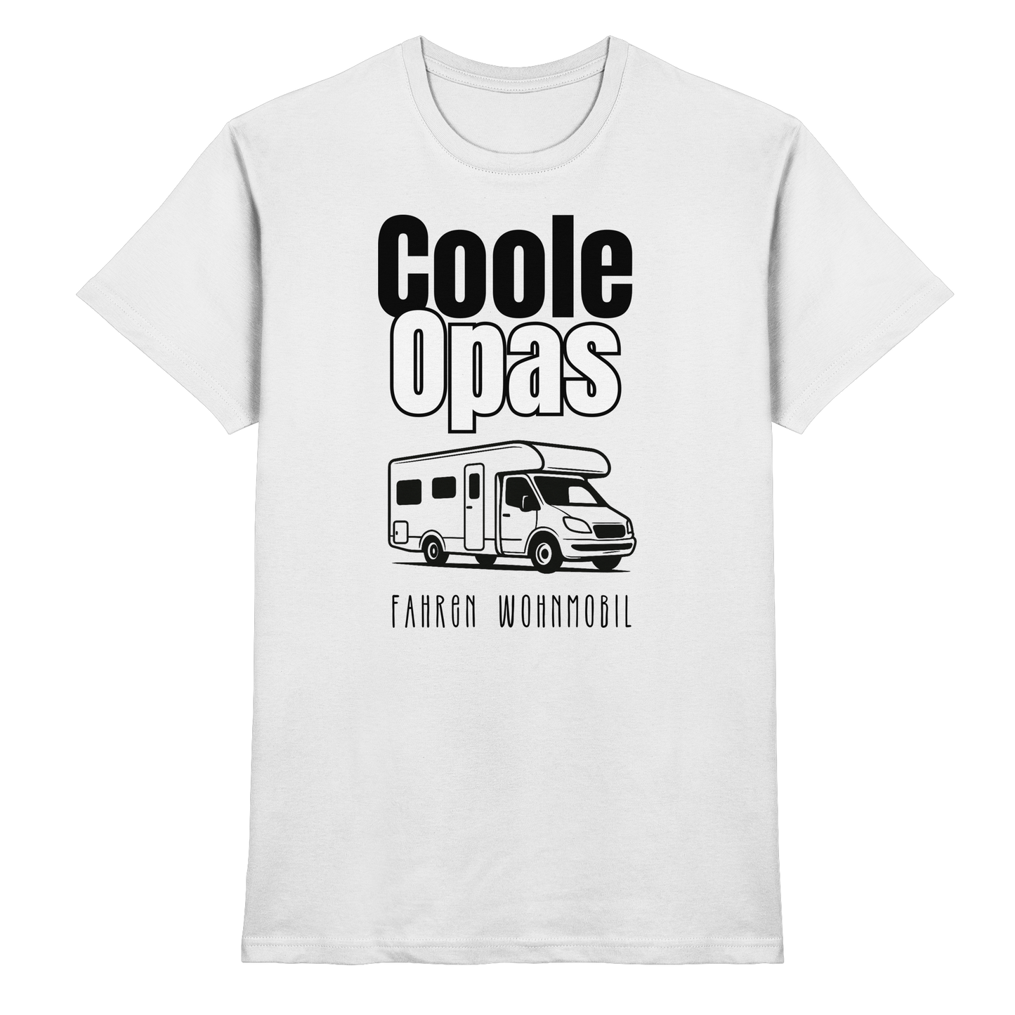 Coole Opas fahren Wohnmobil - Premium Shirt