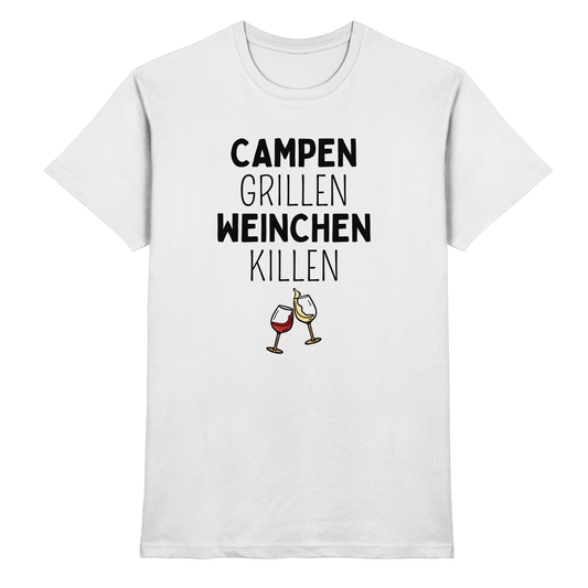 Campen Grillen Weinchen Killen - Premium Shirt